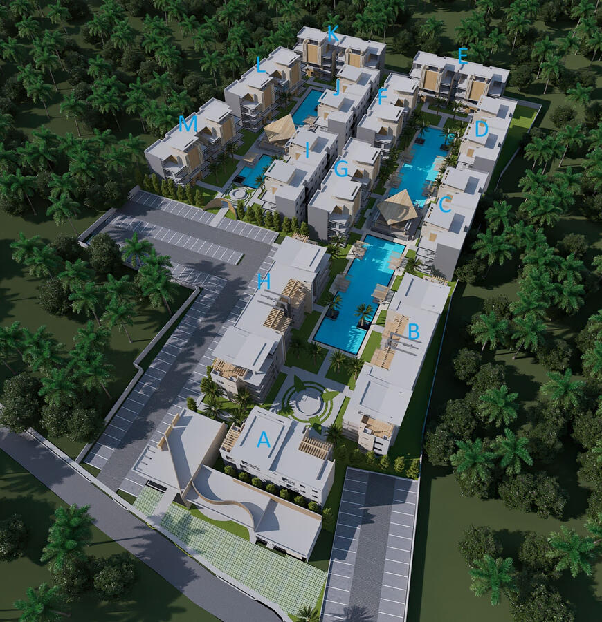 VISTA AEREA PROYECTO MAIA HERMOSA BAVARO